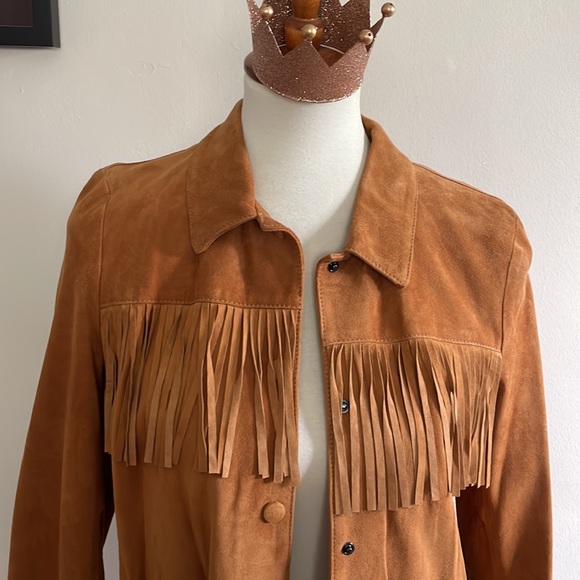 Beautiful Suede Fringe Simona Barbieri Jacket - Picture 2 of 12